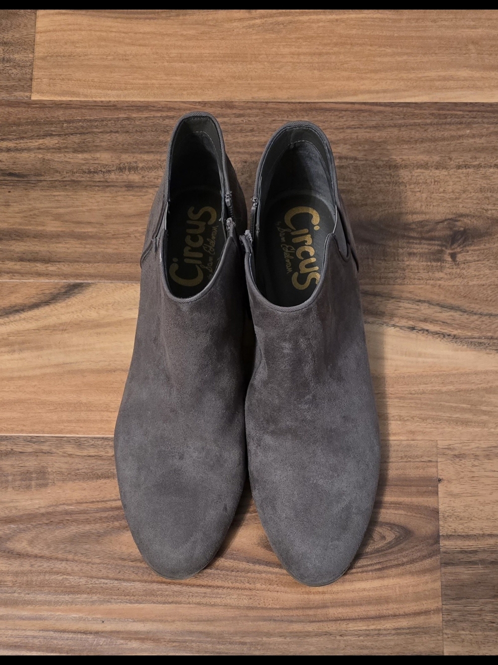 Circus by Sam Edelman Gray Suede Ankle Booties, Size 10, Nwob
